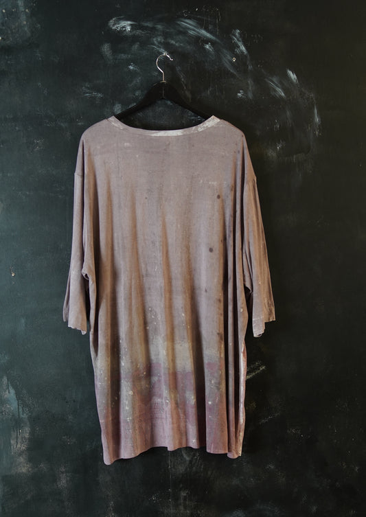 Naturally Dyed Cotton T-shirt Plus Size #245