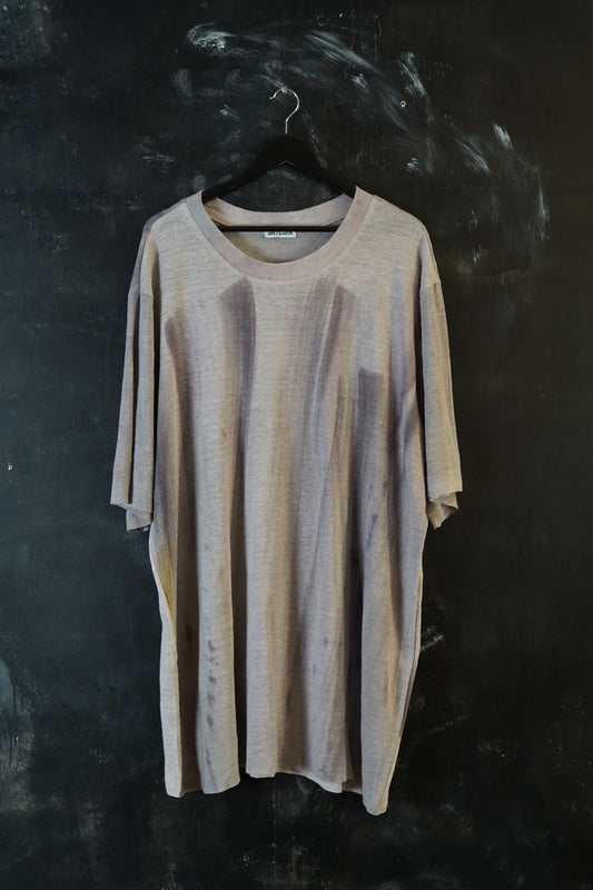 Naturally Dyed Linen T-shirt XL #260