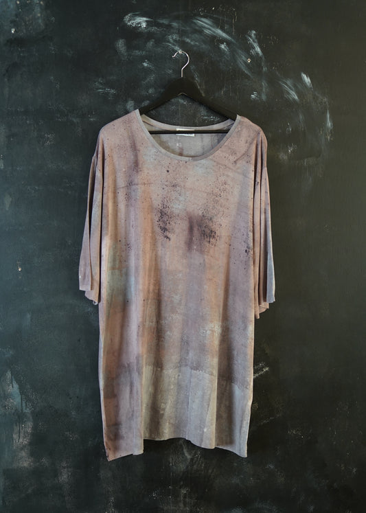 Naturally Dyed Cotton T-shirt Plus Size #263