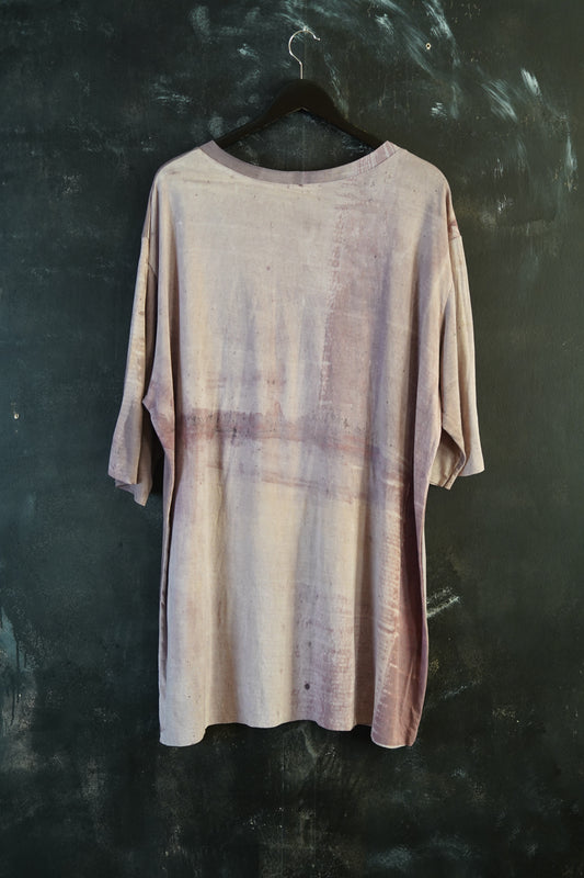 Naturally Dyed Cotton T-shirt Plus Size #269