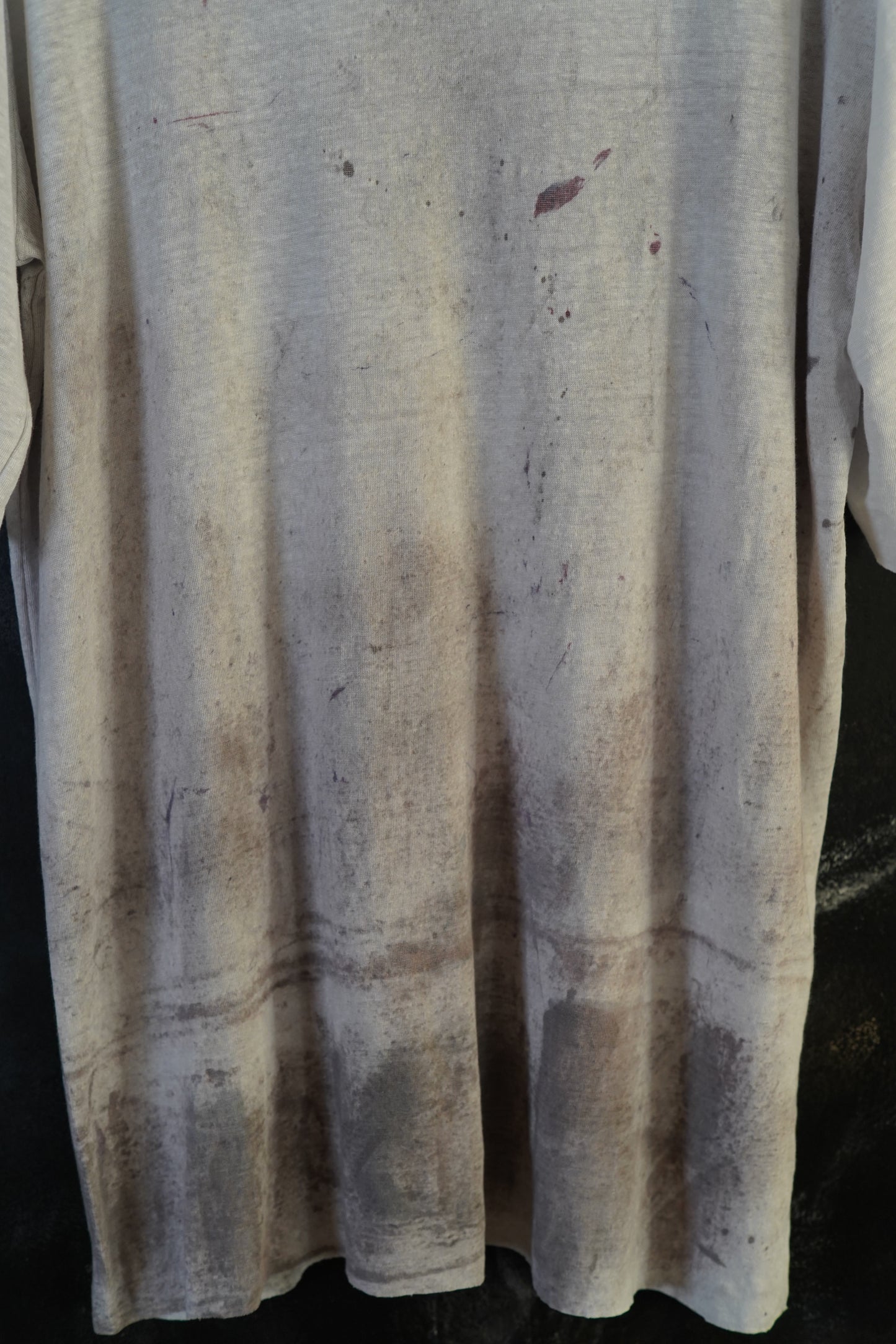 Naturally Dyed Linen T-shirt XL #270