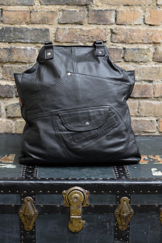 Upcycled Leather Bag #12