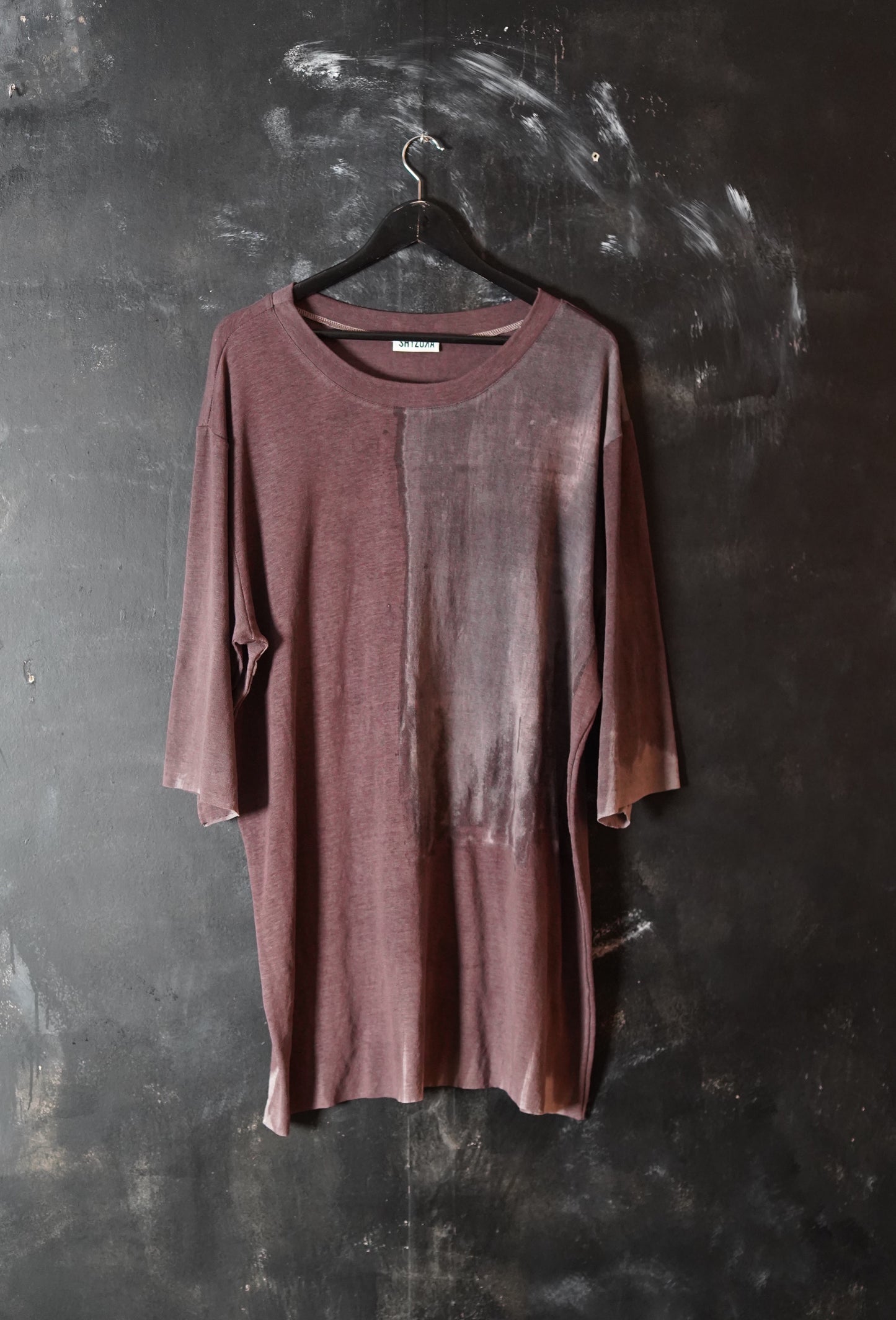 Naturally Dyed Linen T-shirt L #241