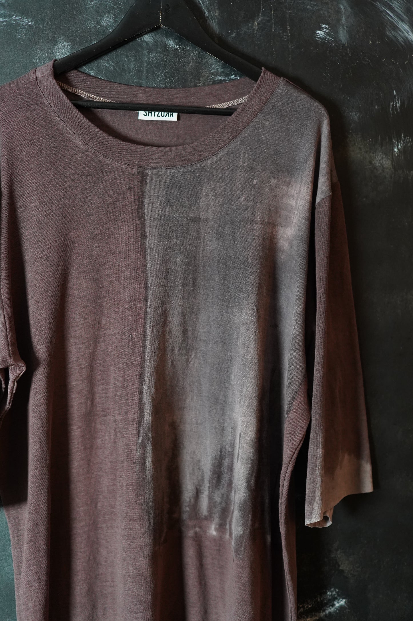 Naturally Dyed Linen T-shirt L #241