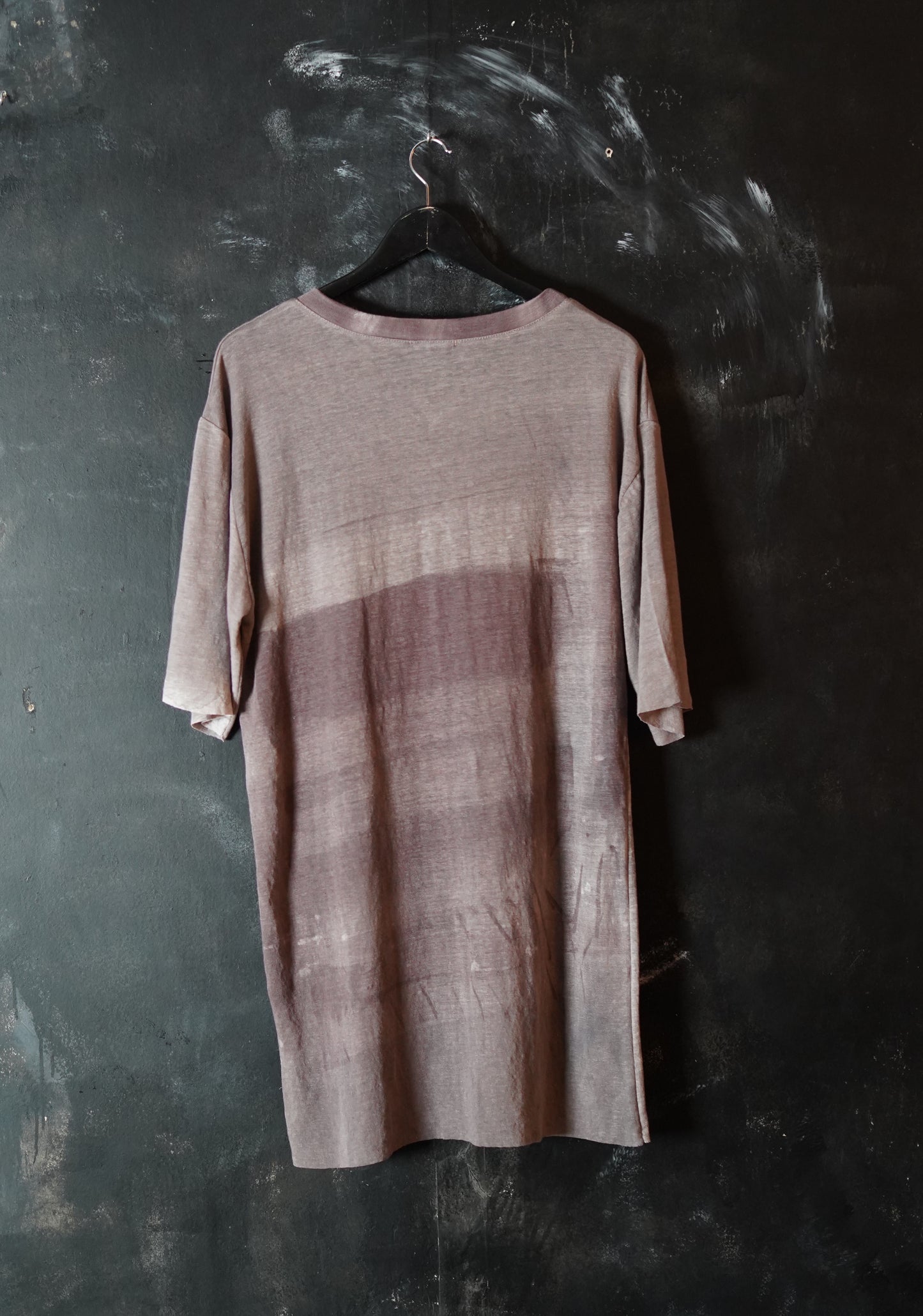 Naturally Dyed Linen T-shirt M #242