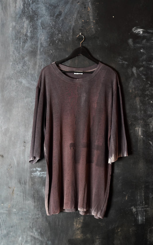 Naturally Dyed Linen T-shirt L #243