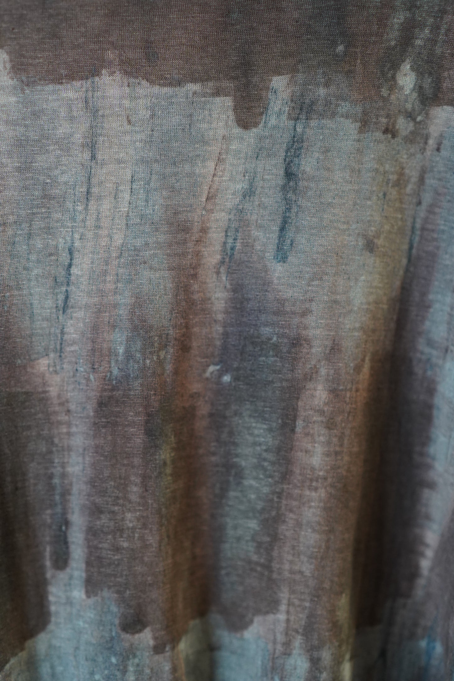 Naturally Dyed Linen T-shirt L #249