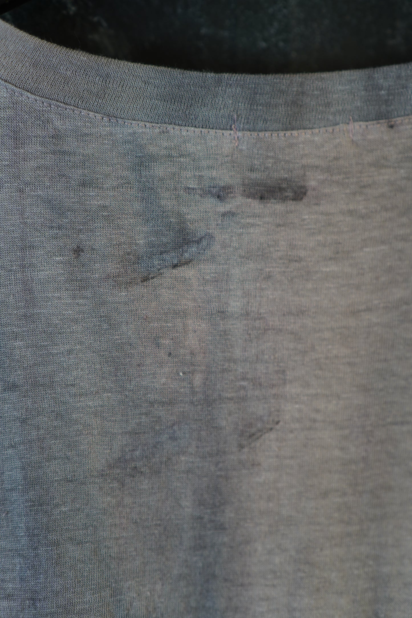 Naturally Dyed Linen T-shirt L #257