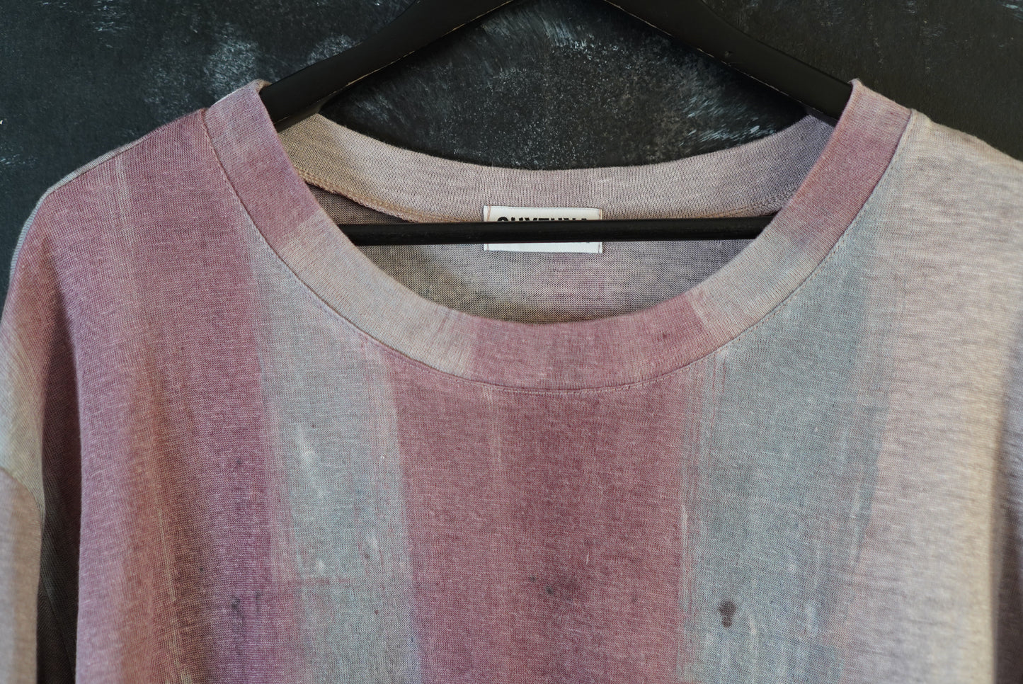 Naturally Dyed Linen T-shirt L #261