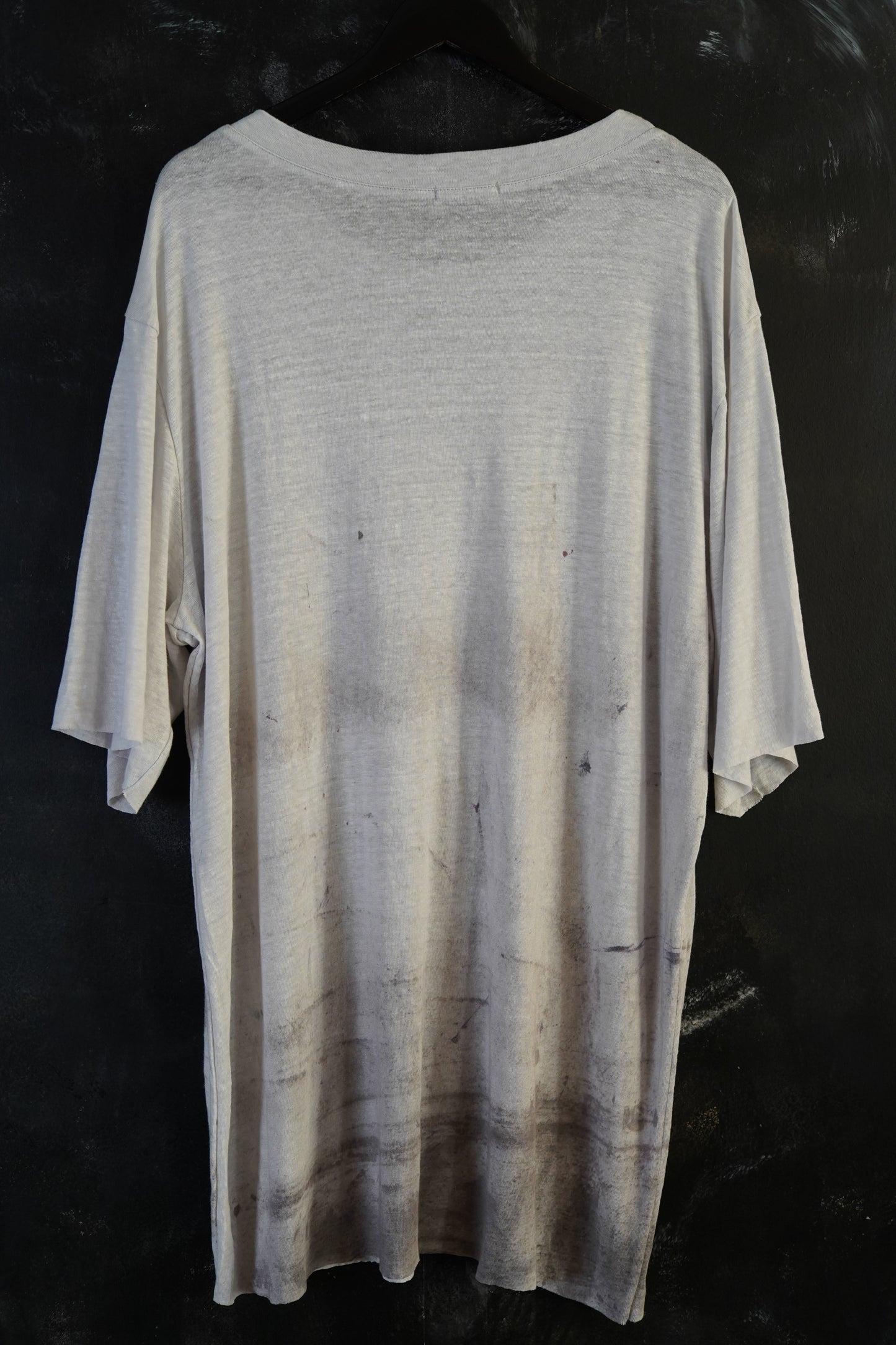 Naturally Dyed Linen T-shirt XL #270