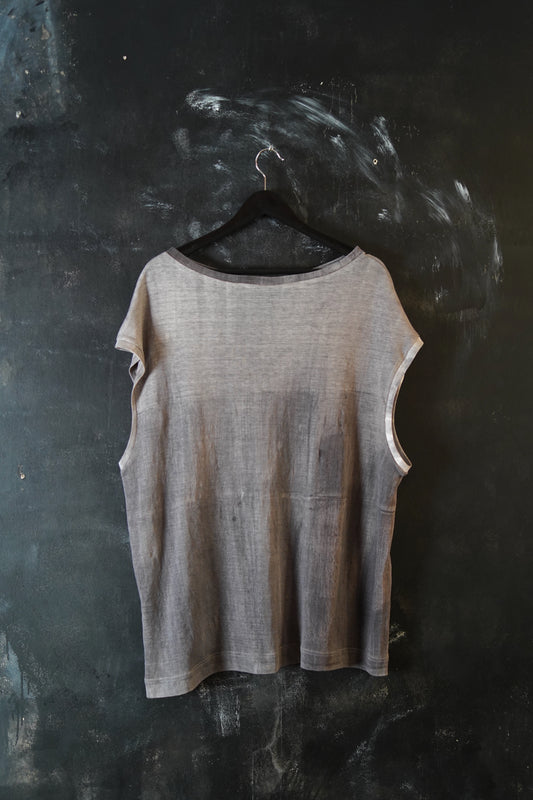 Naturally Dyed Linen Tank Top #282