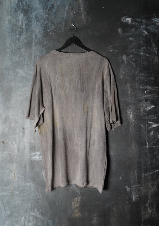 Naturally Dyed Linen T-shirt Size Plus #290