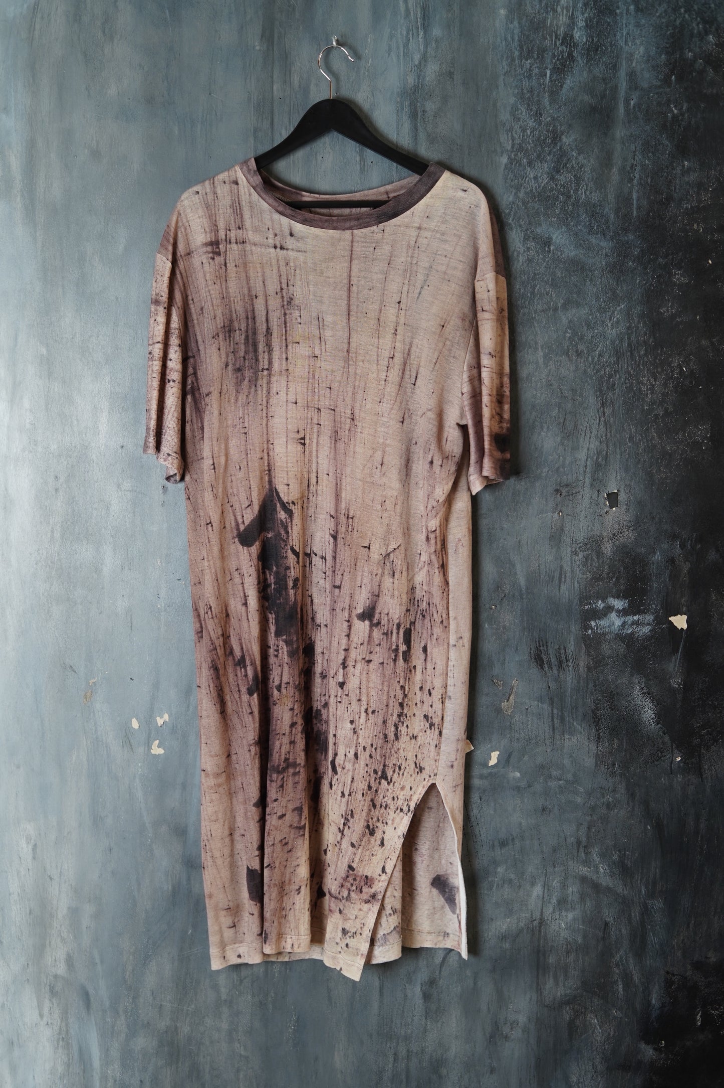 Naturally Dyed Linen Jersey Dress #112