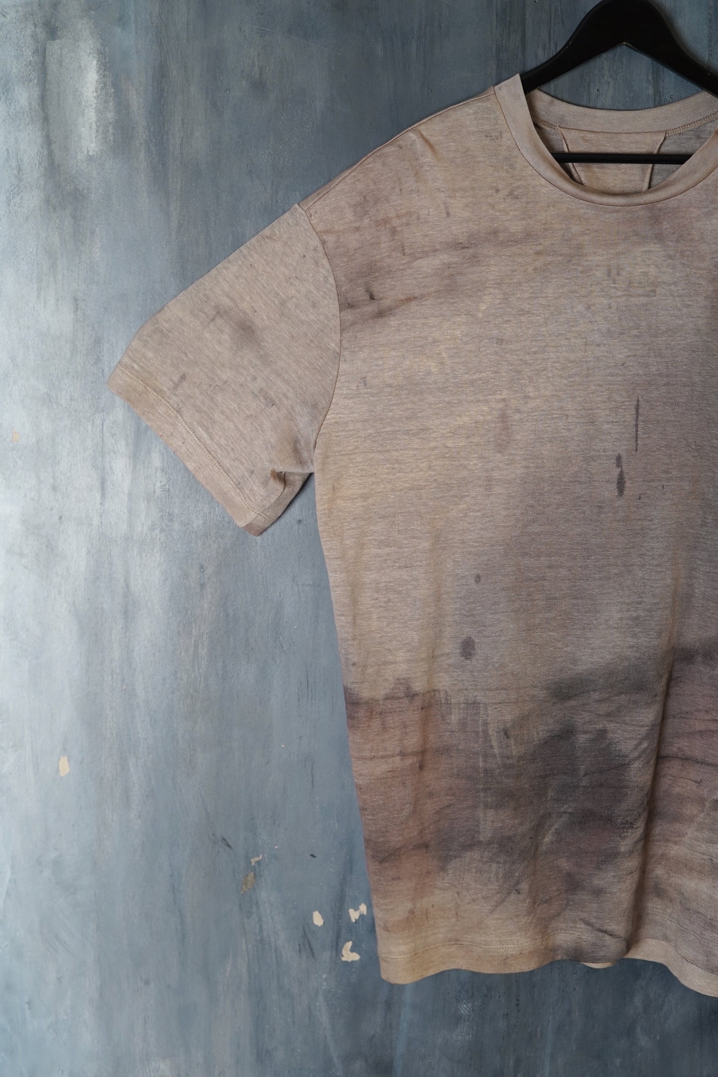 Naturally Dyed Linen Jersey T-shirt #116