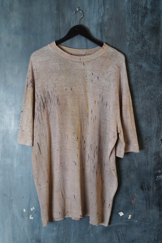 Naturally Dyed Jersey Linen T-shirt #117