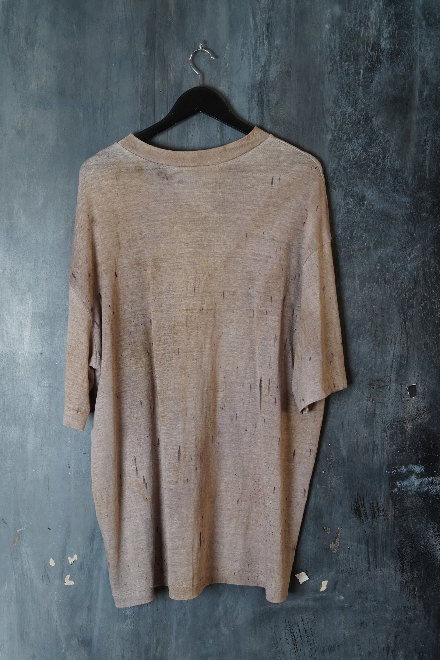 Naturally Dyed Jersey Linen T-shirt #117