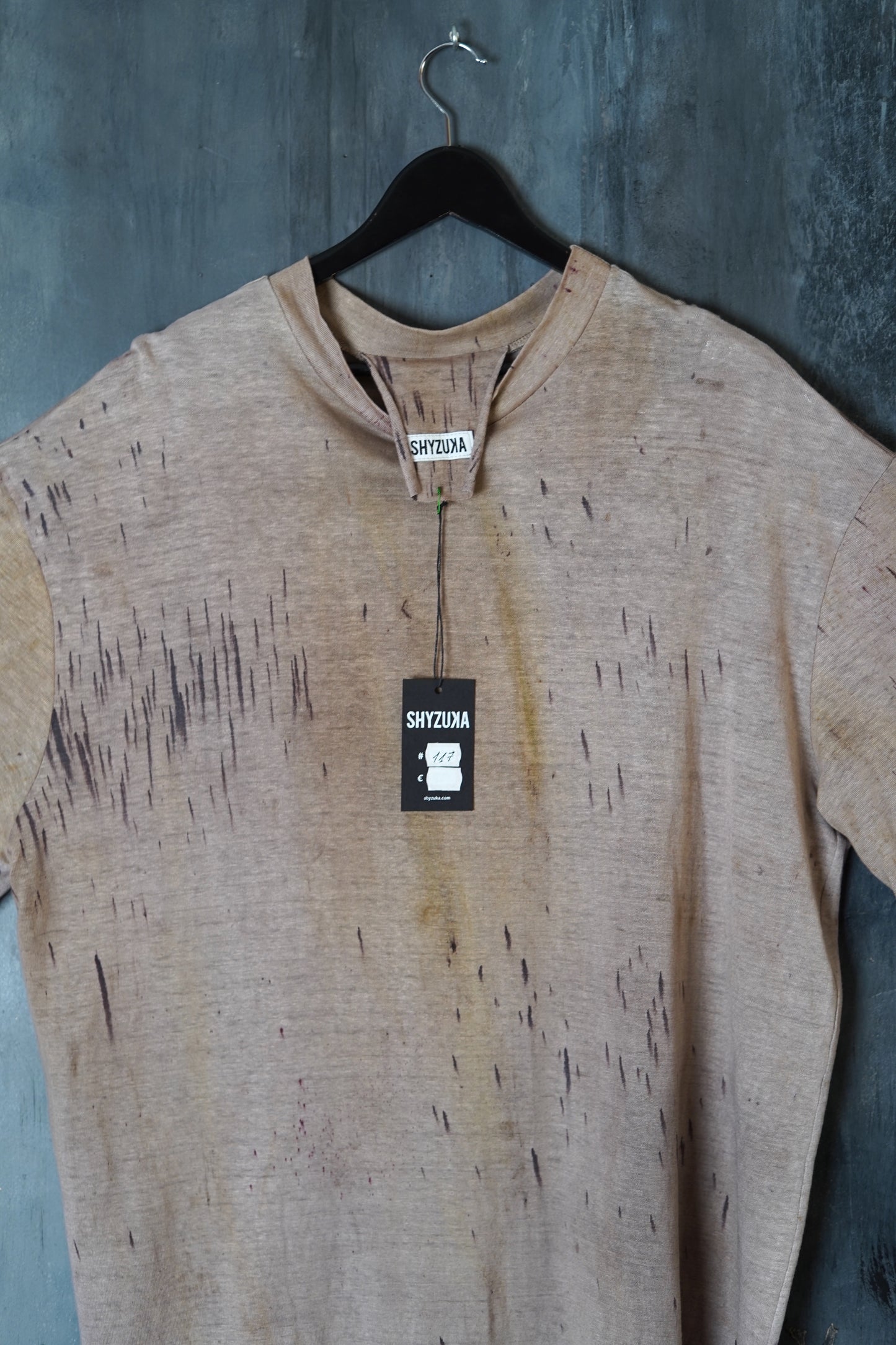 Naturally Dyed Jersey Linen T-shirt #117