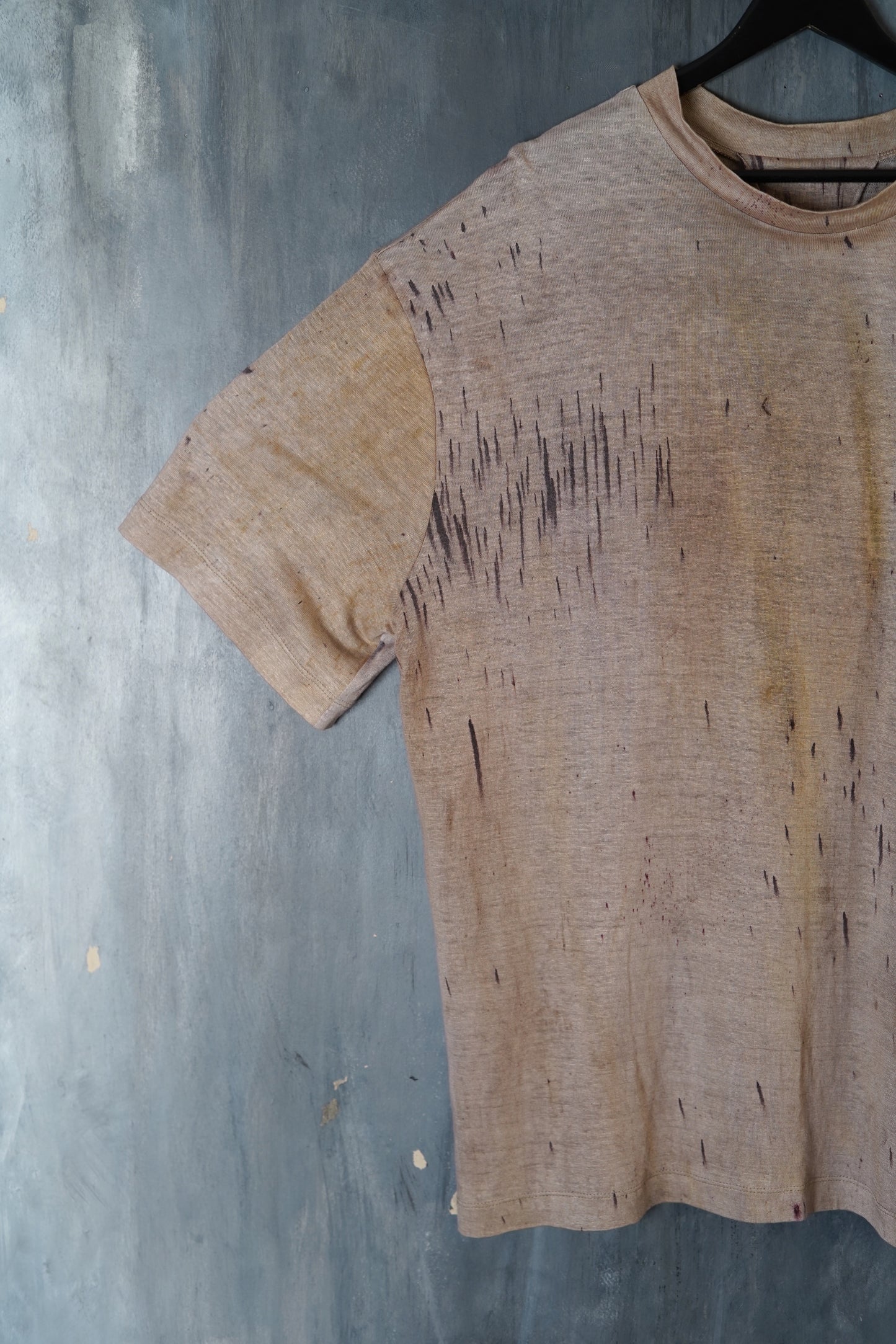 Naturally Dyed Jersey Linen T-shirt #117