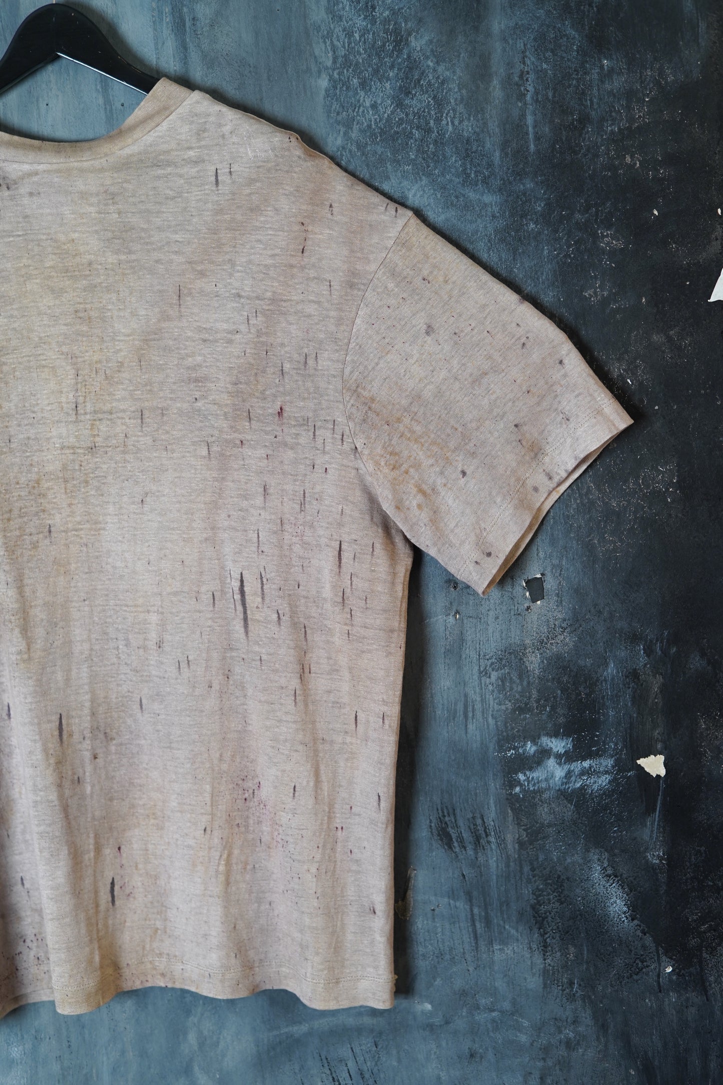 Naturally Dyed Jersey Linen T-shirt #117