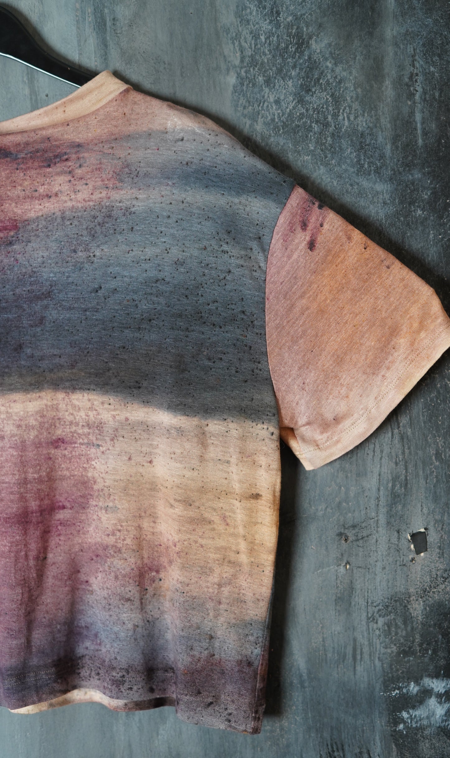 Naturally Dyed Linen T-shirt #118