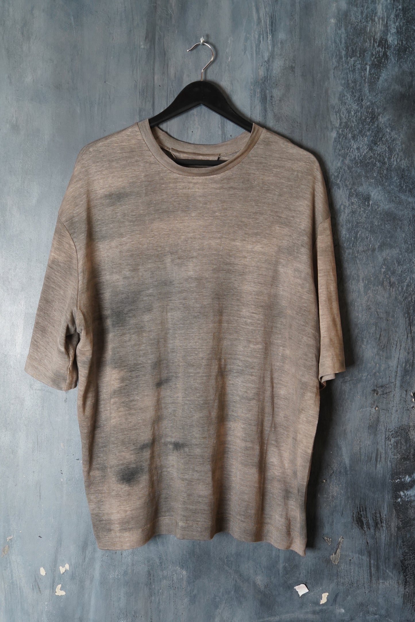 Naturally Dyed Linen Jersey T-shirt #121