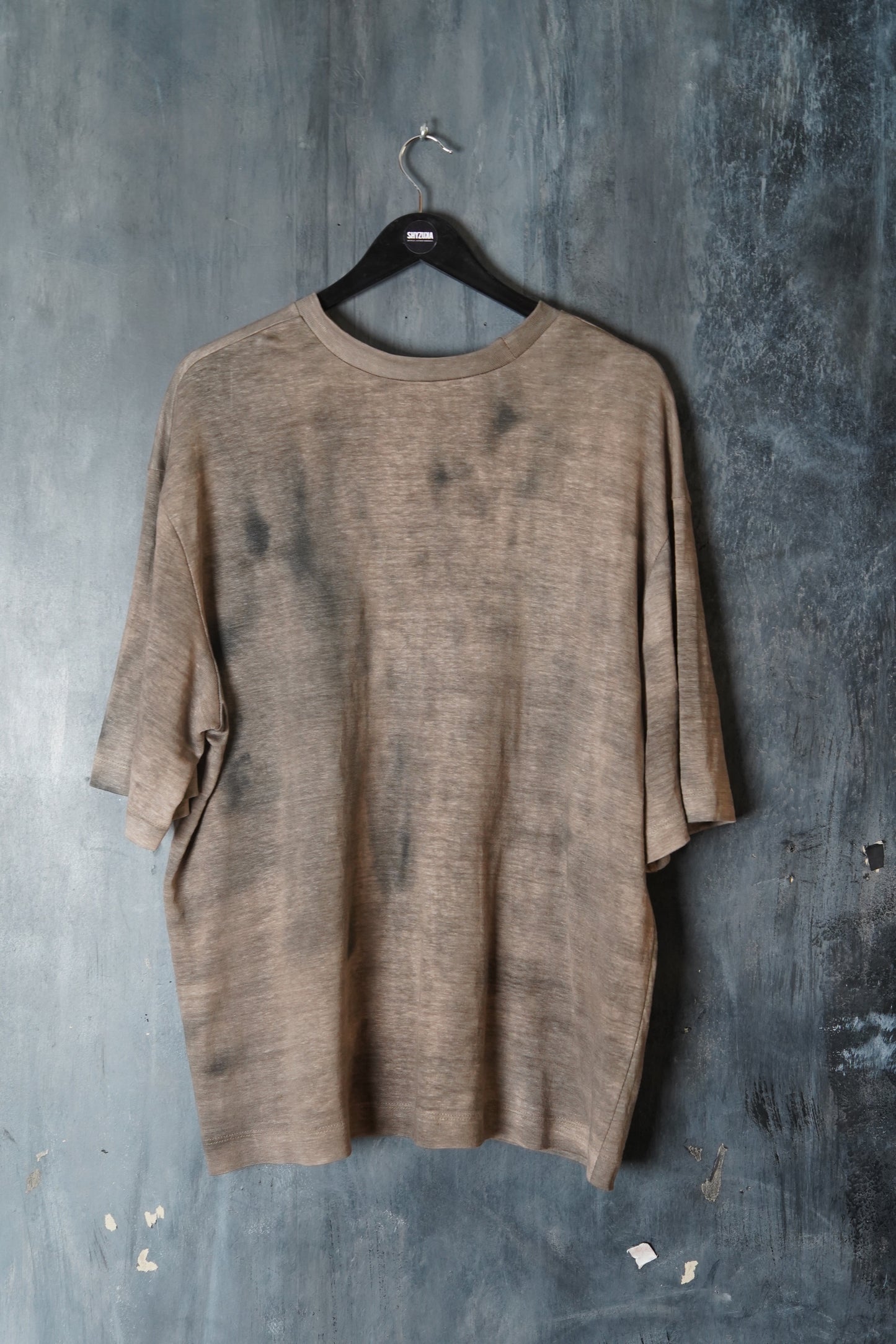 Naturally Dyed Linen Jersey T-shirt #121