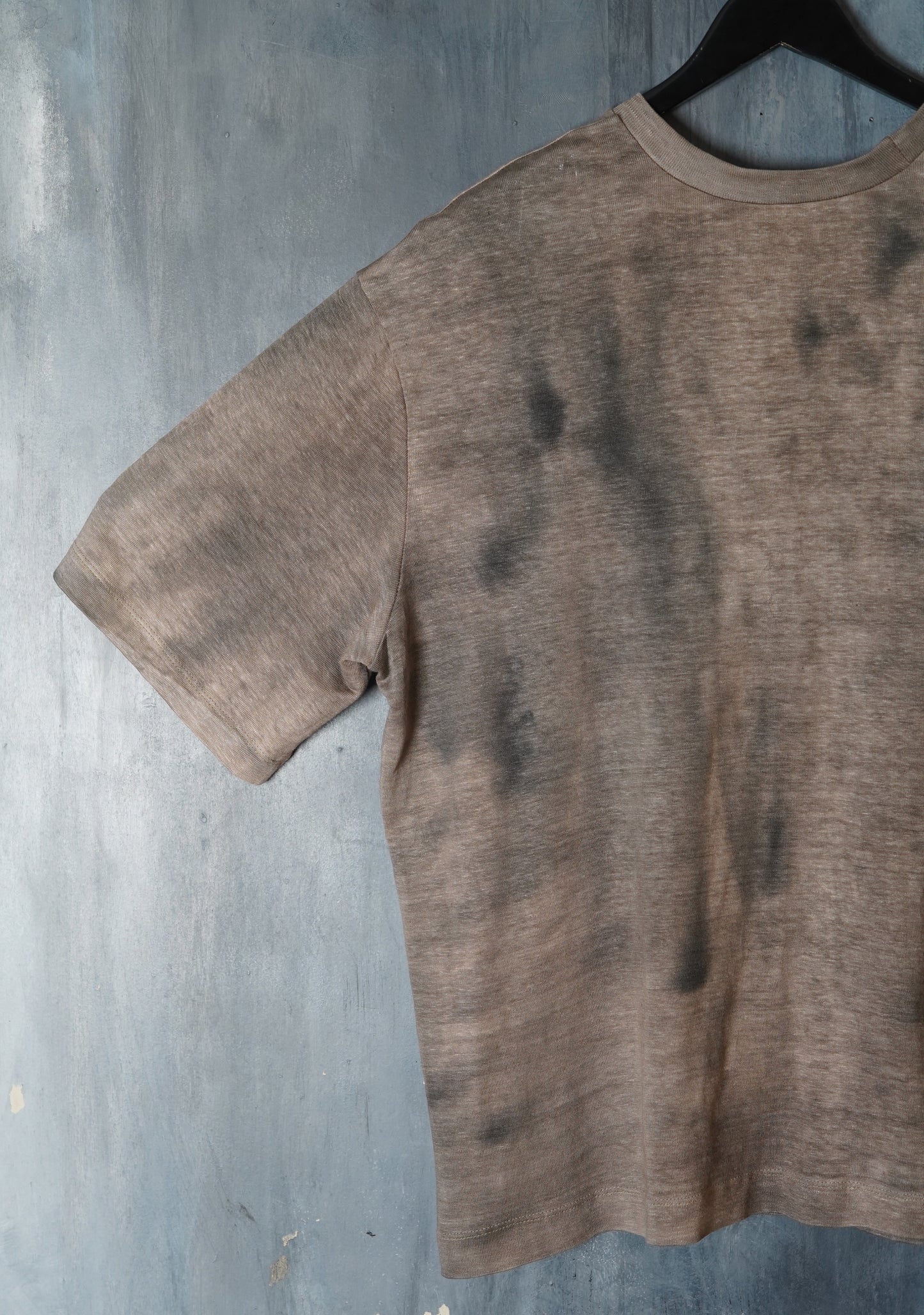 Naturally Dyed Linen Jersey T-shirt #121