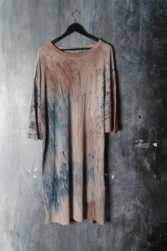 Naturally Dyed Linen Jersey Dress #124