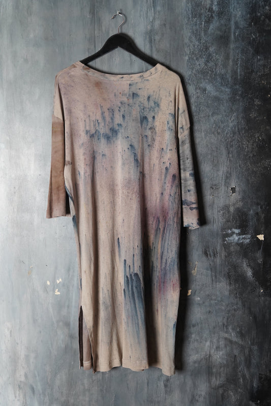 Naturally Dyed Linen Jersey Dress #124