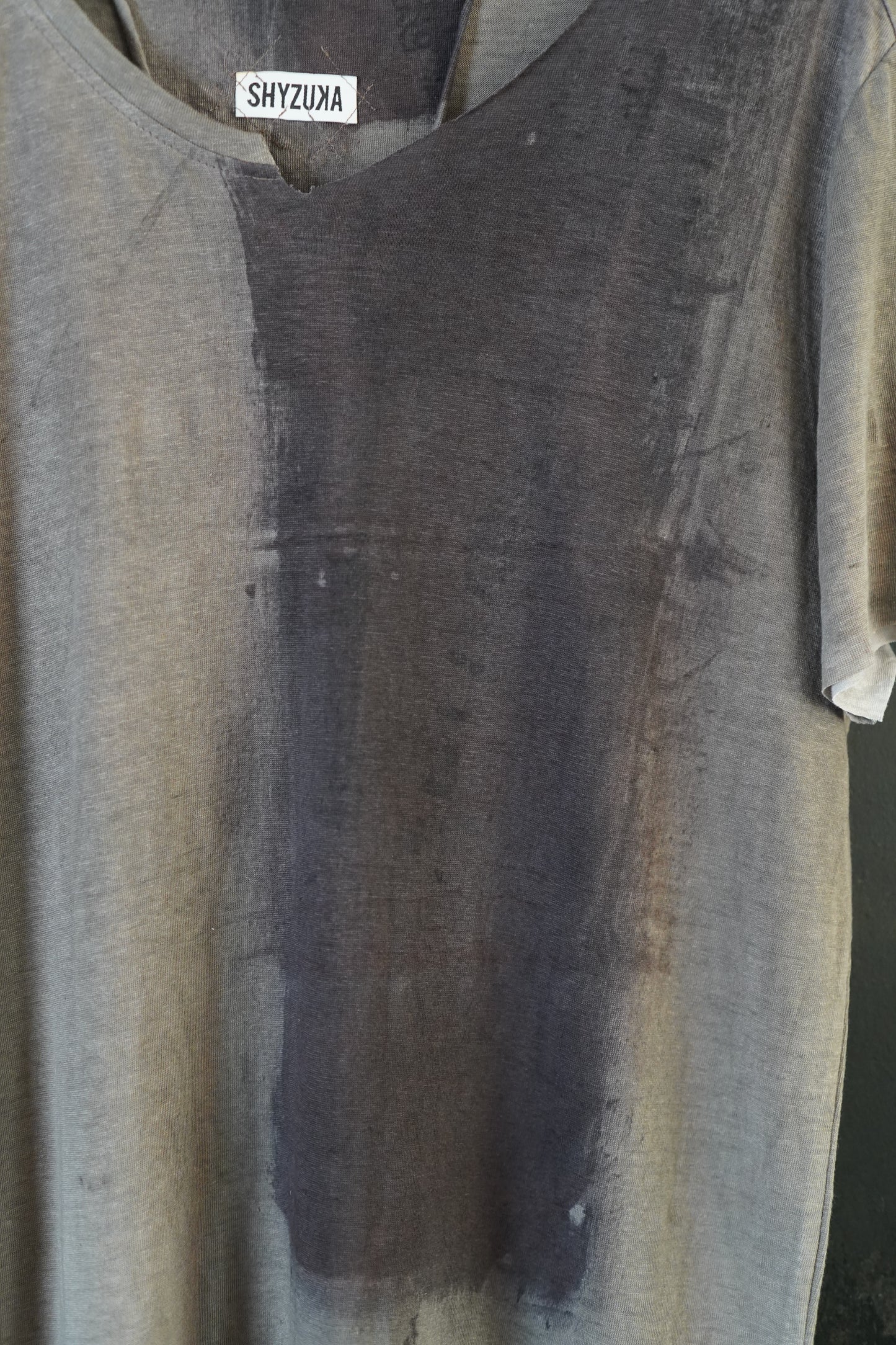 Naturally Dyed Linen T-shirt L #328