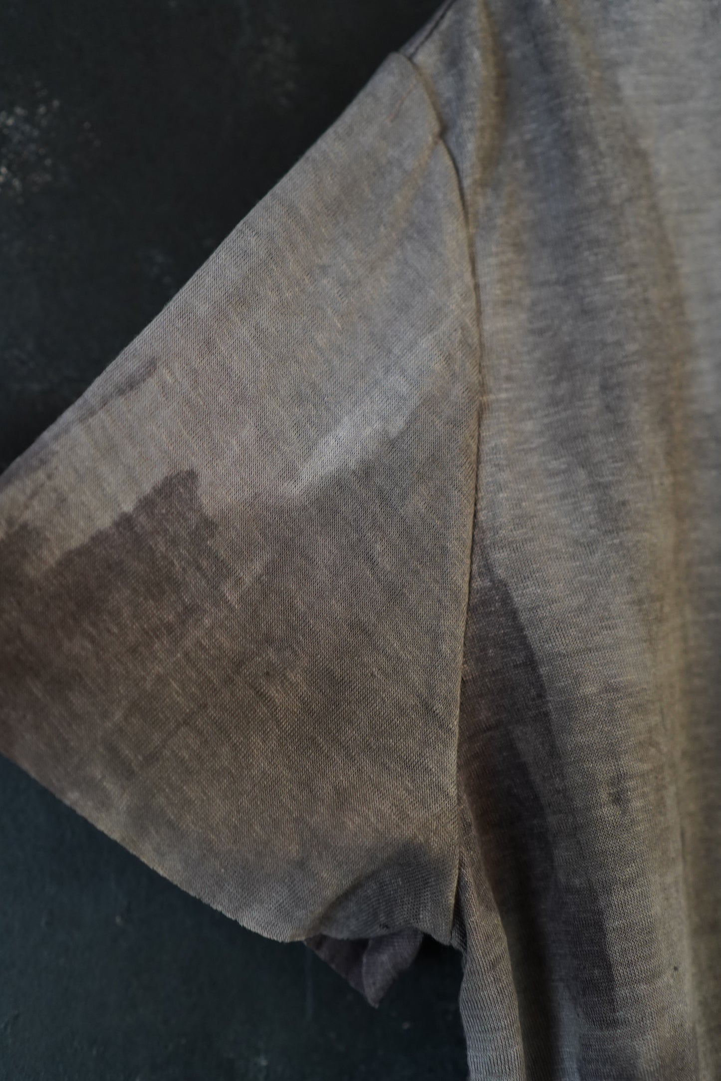 Naturally Dyed Linen T-shirt L #329