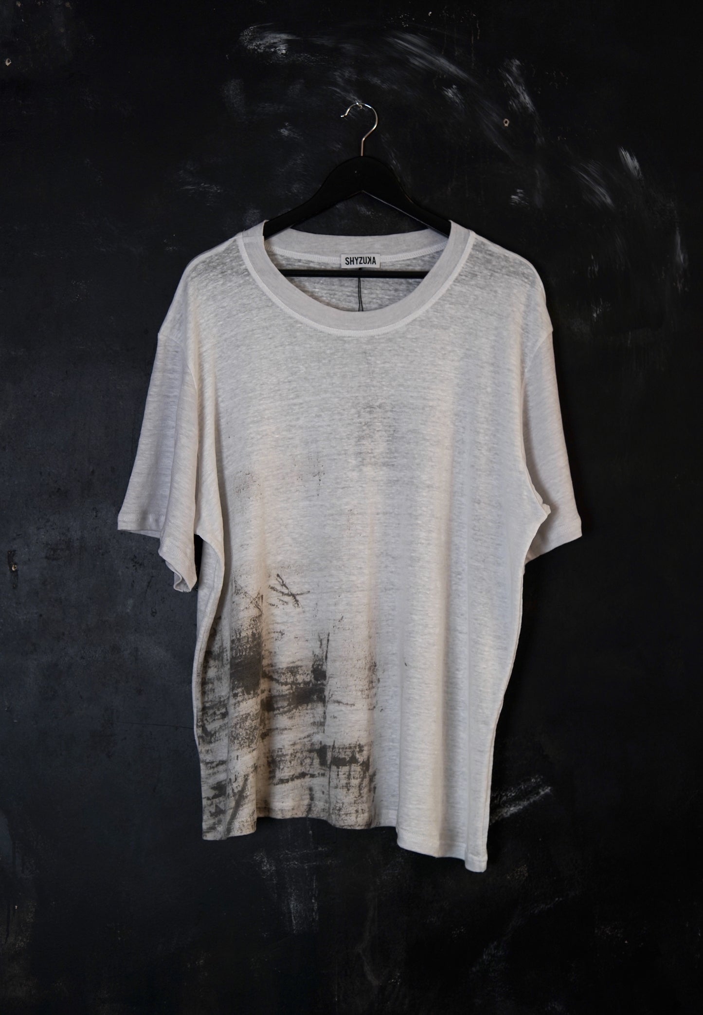 Naturally Dyed Linen T-shirt S #335