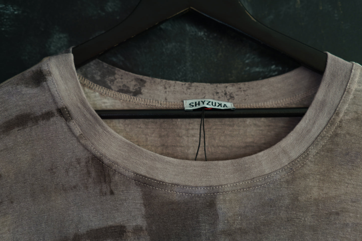 Naturally Dyed Linen T-shirt L #358