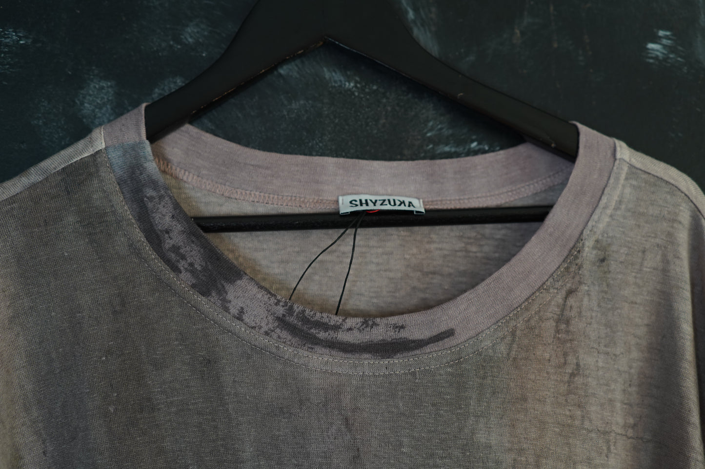 Naturally Dyed Linen T-shirt L #361