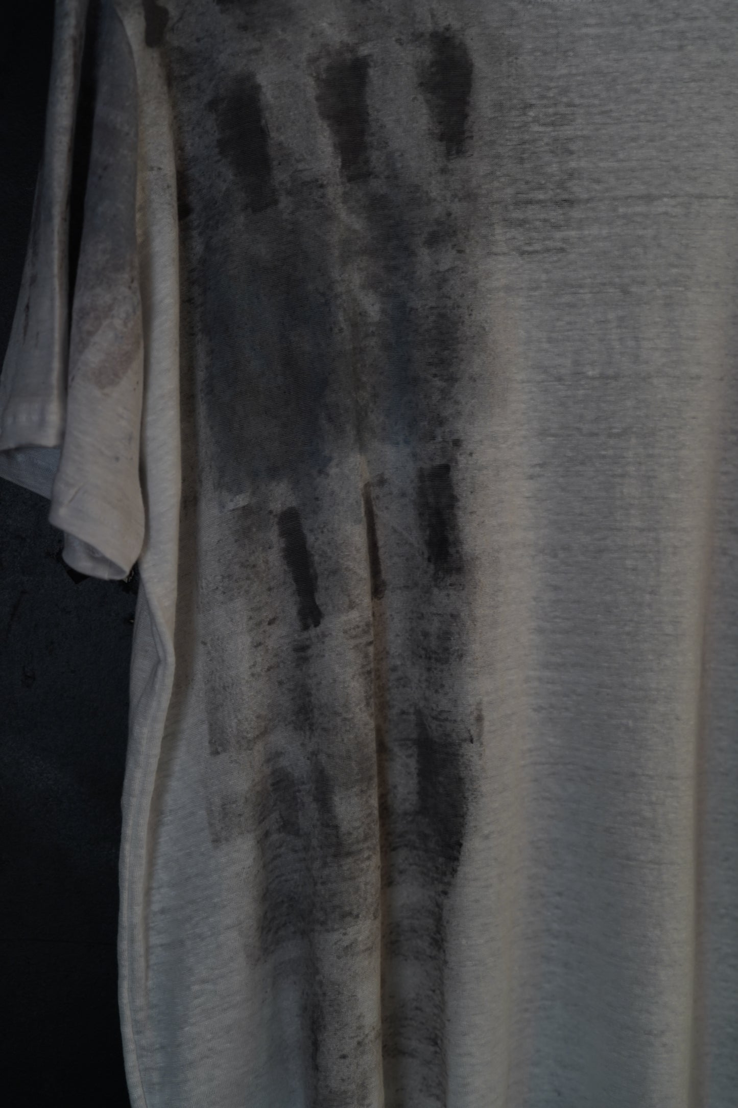 Naturally Dyed Linen T-shirt L #363