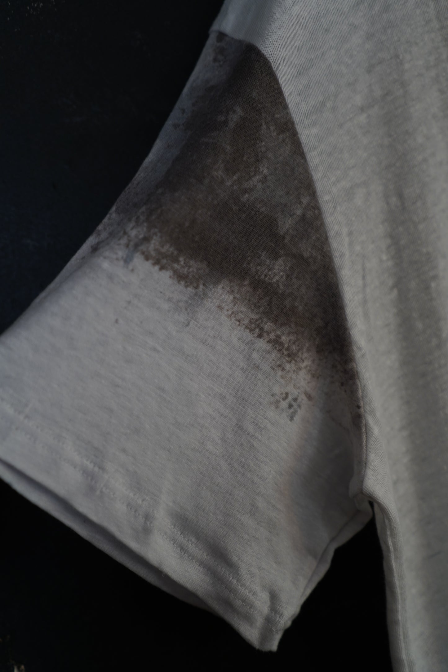 Naturally Dyed Linen T-shirt L #363