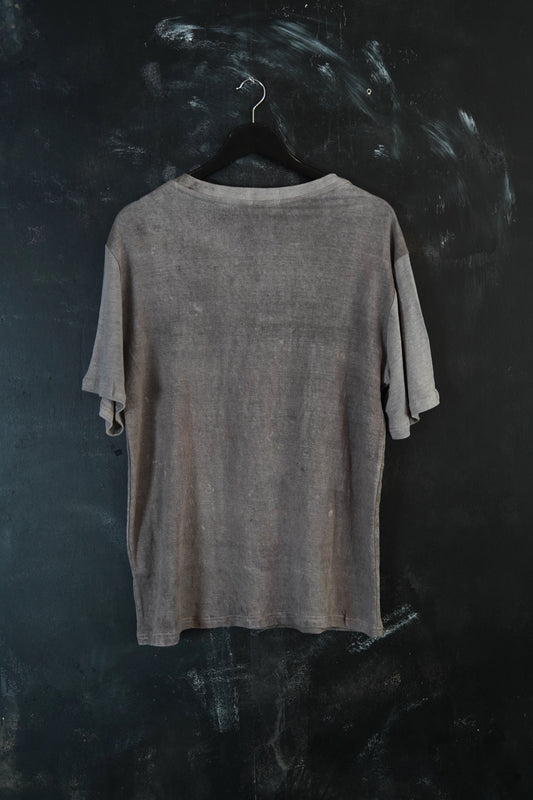 Naturally Dyed Linen T-shirt S #367