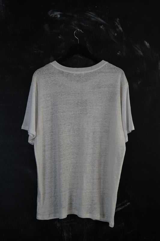 Naturally Dyed Linen T-shirt S #369