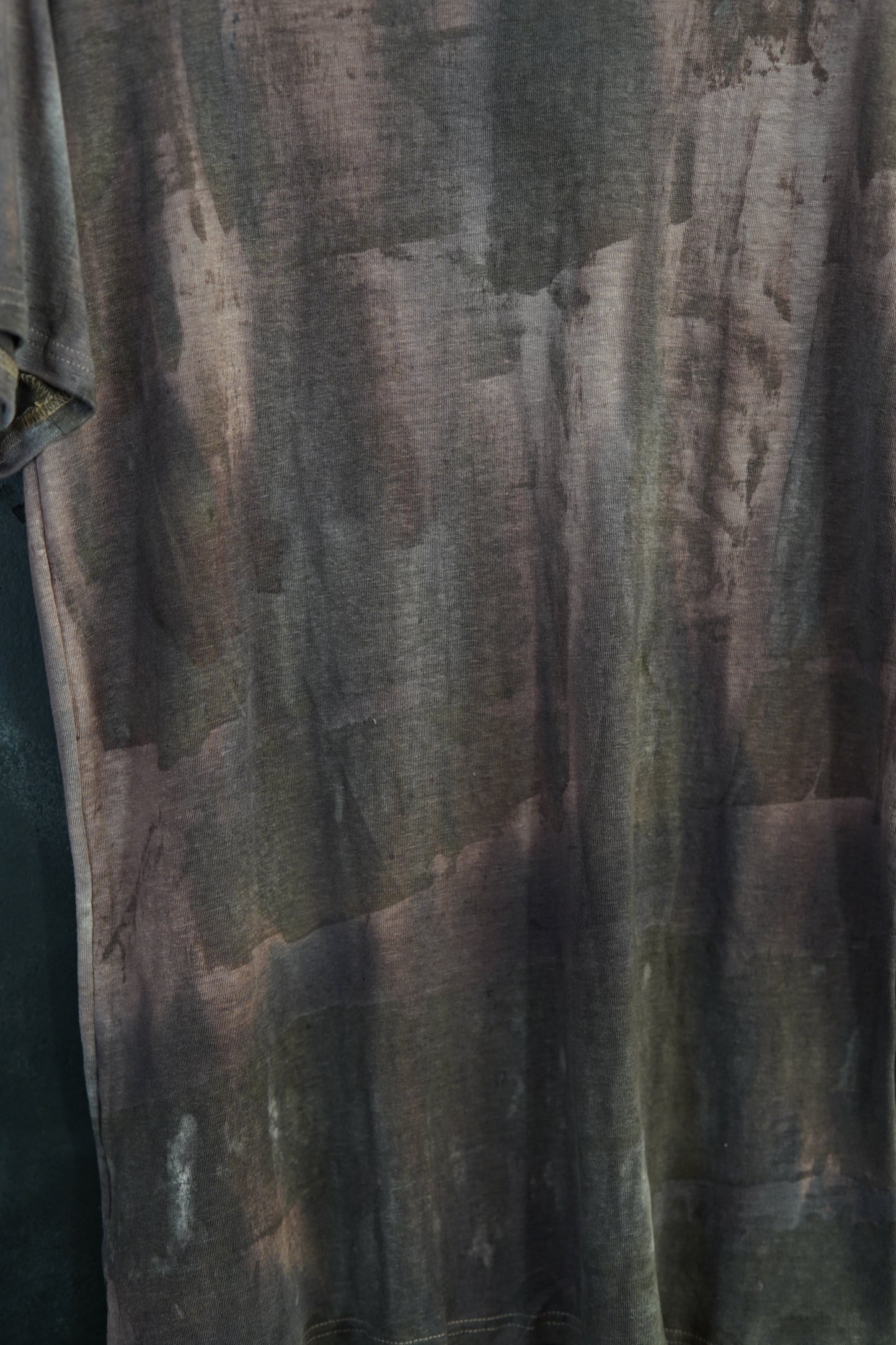 Naturally Dyed Linen T-shirt S #372