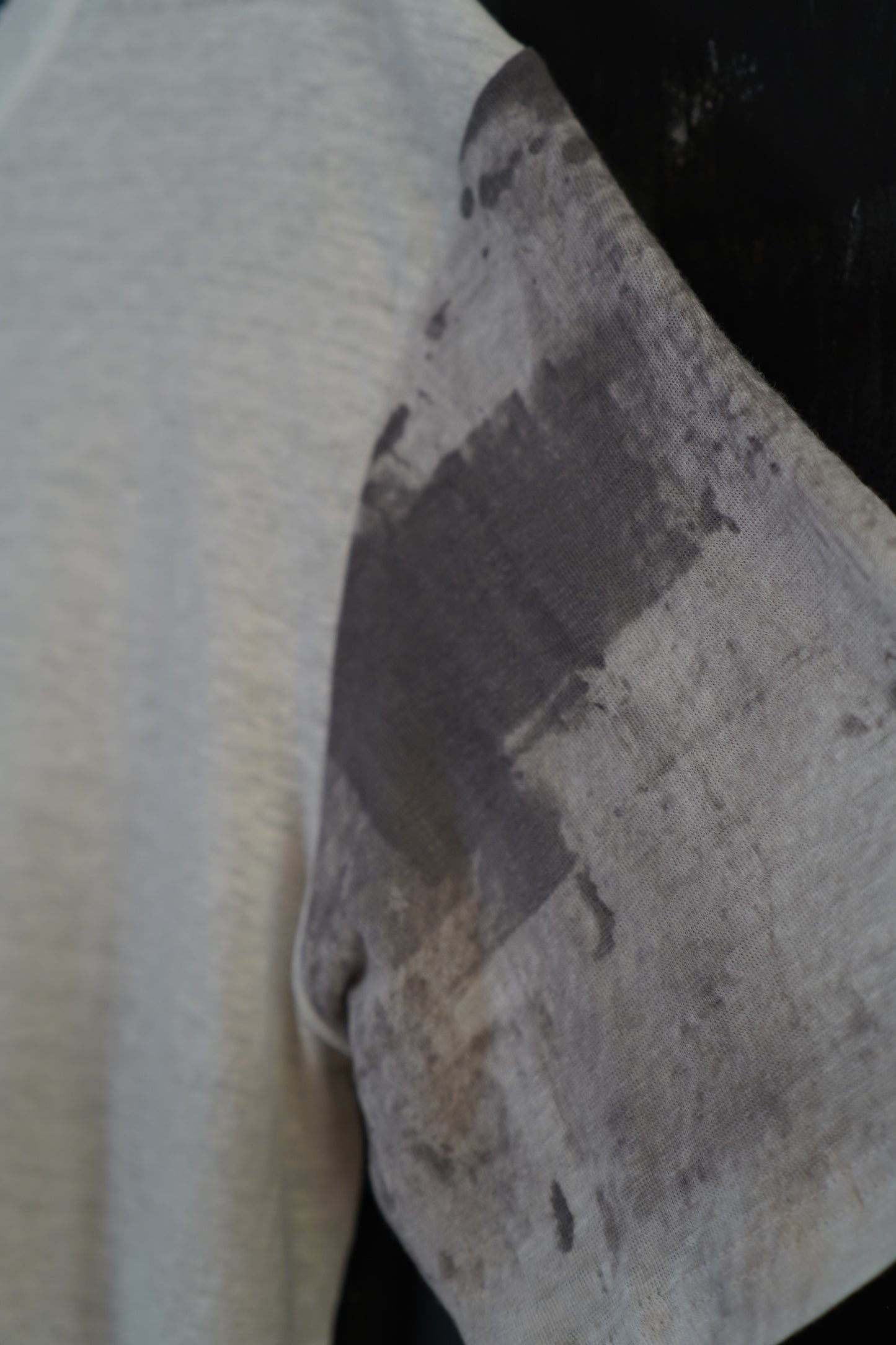 Naturally Dyed Linen T-shirt S #373