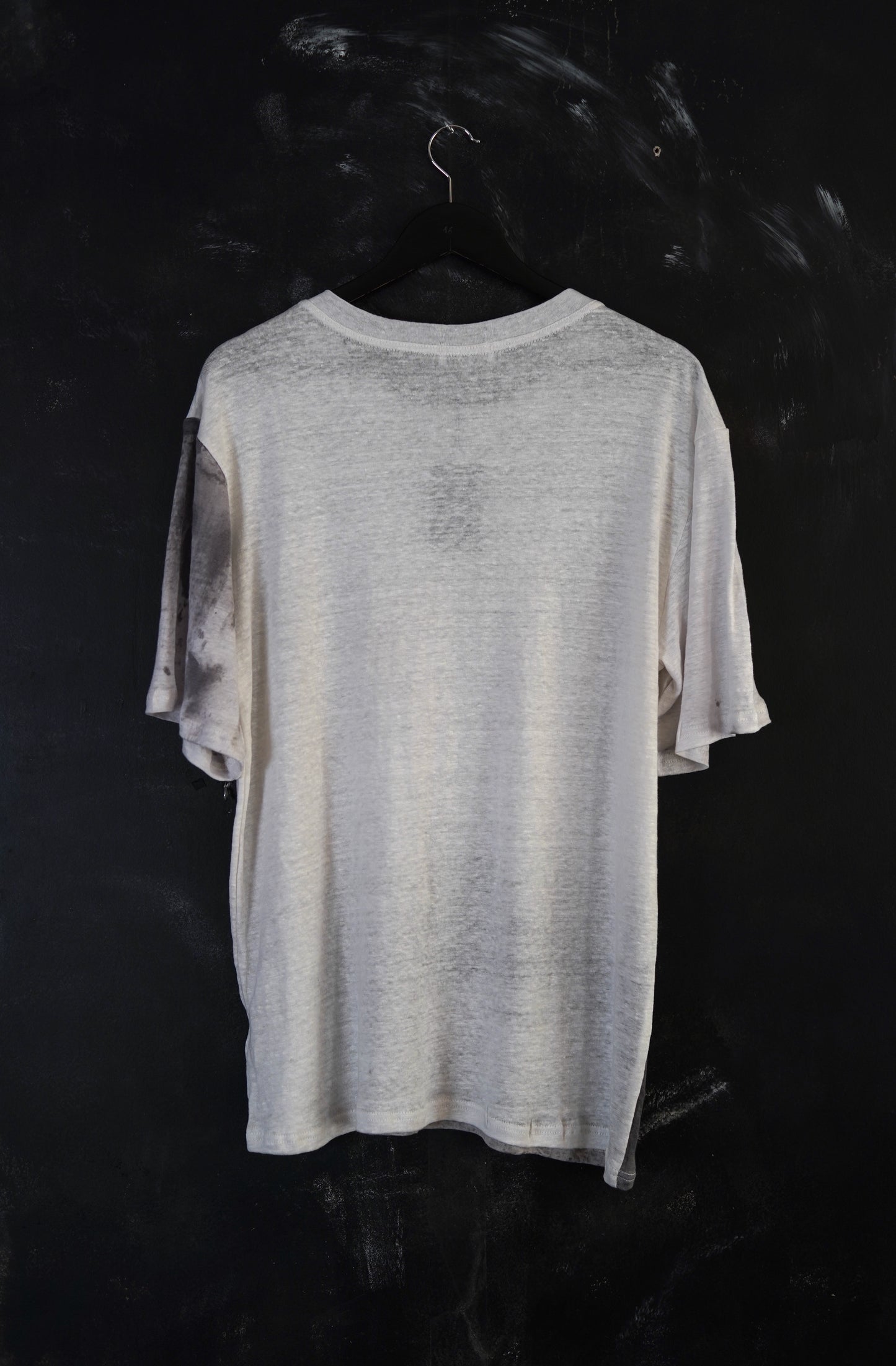 Naturally Dyed Linen T-shirt S #373