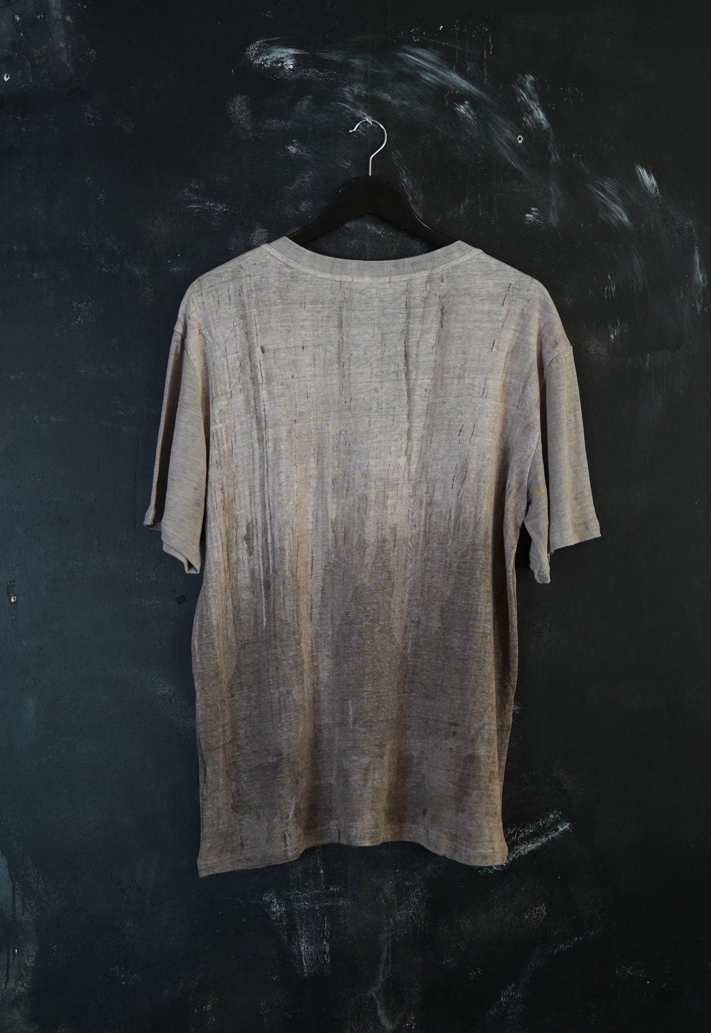 Naturally Dyed Linen T-shirt S #375