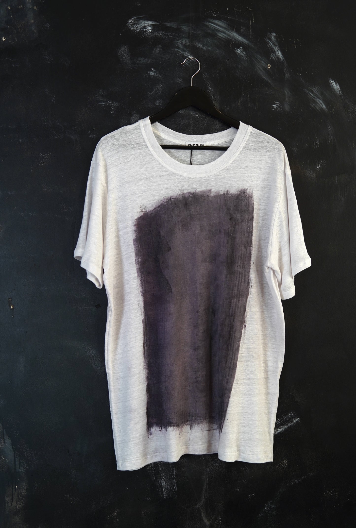 Naturally Dyed Linen T-shirt S #375