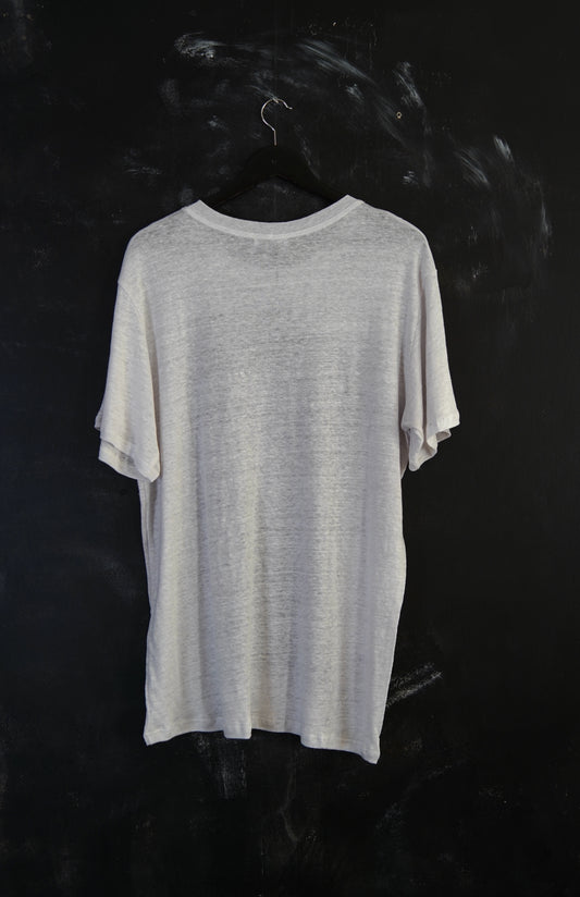 Naturally Dyed Linen T-shirt S #375