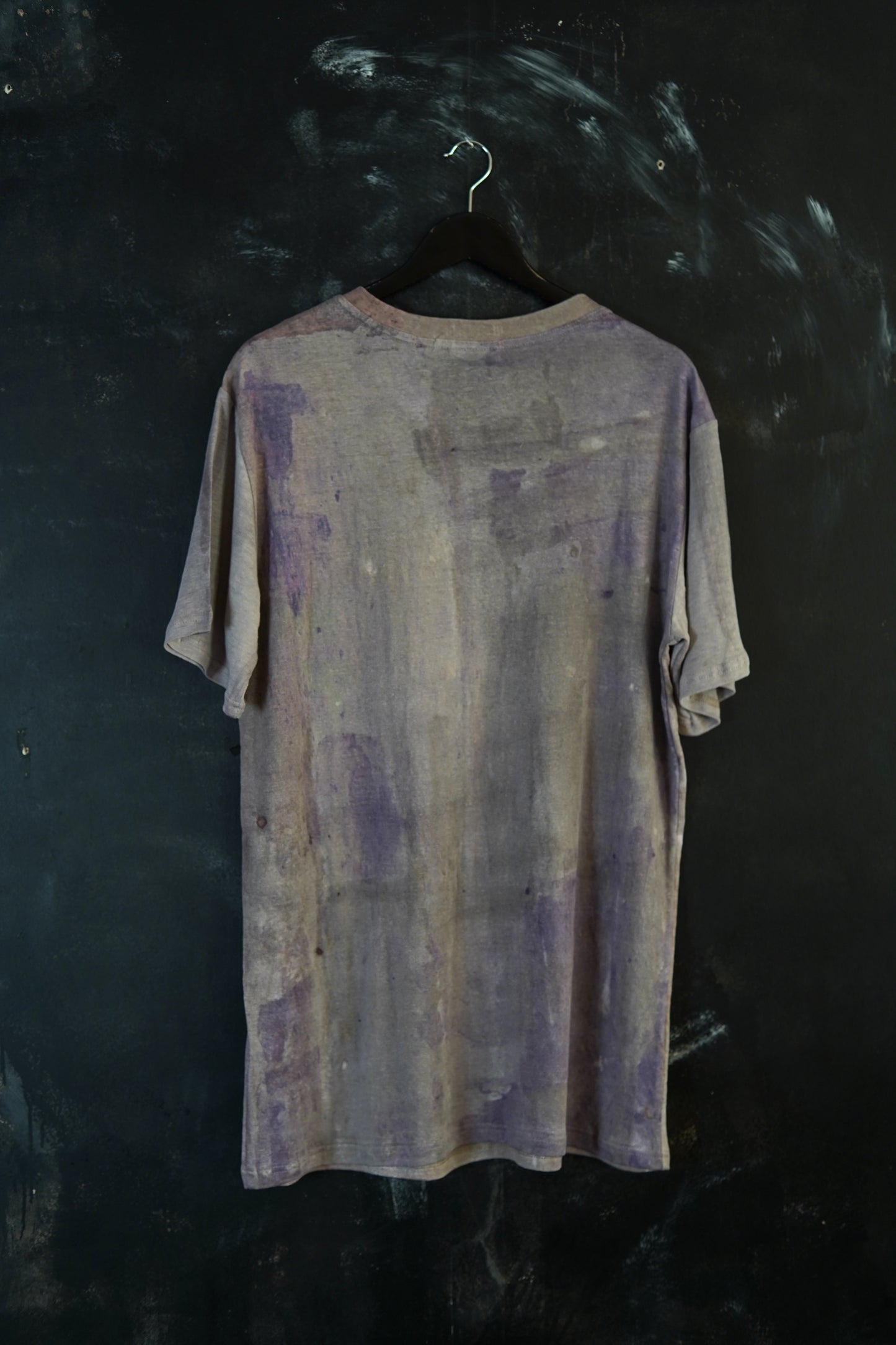 Naturally Dyed Linen T-shirt S #376