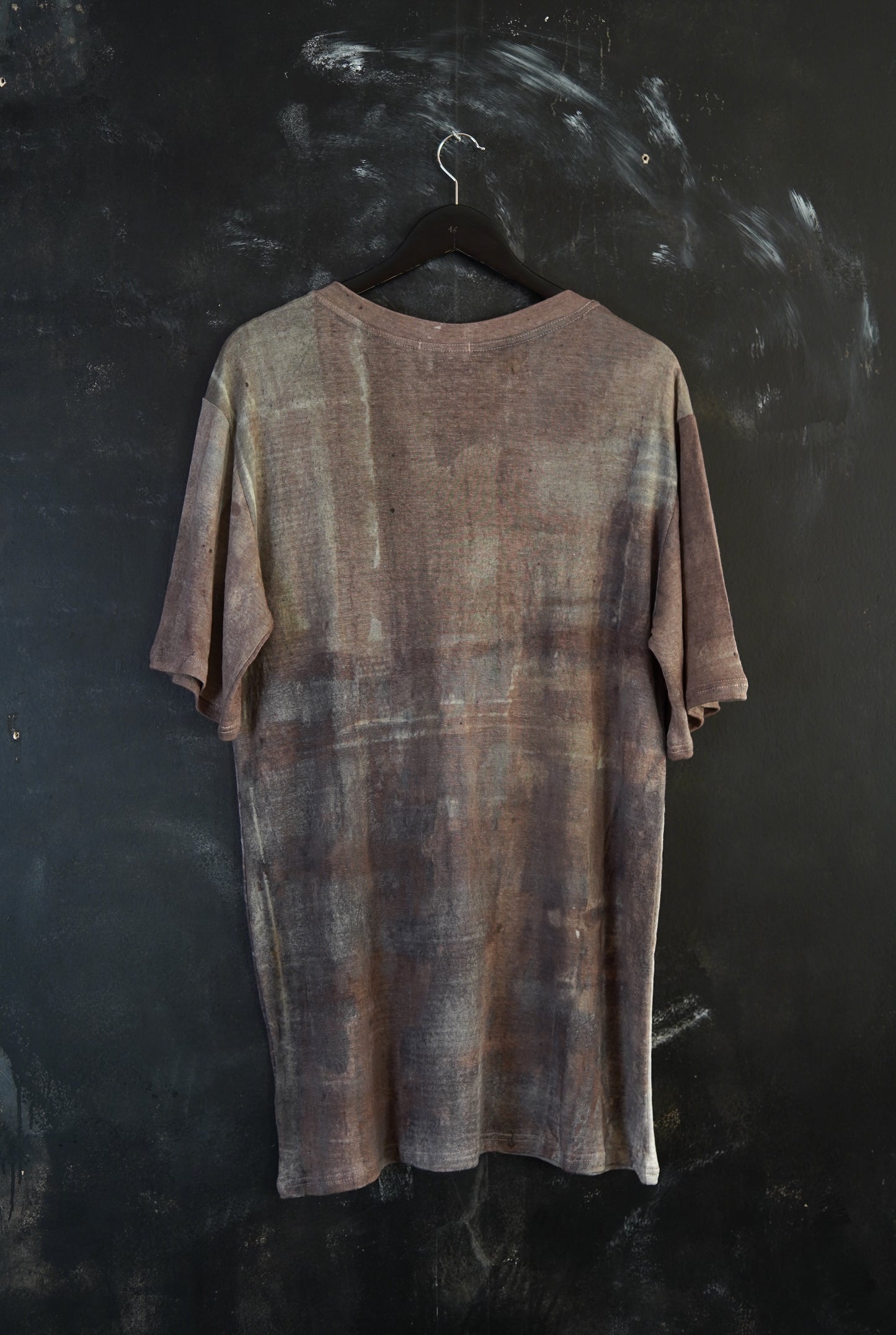 Naturally Dyed Linen T-shirt S #377