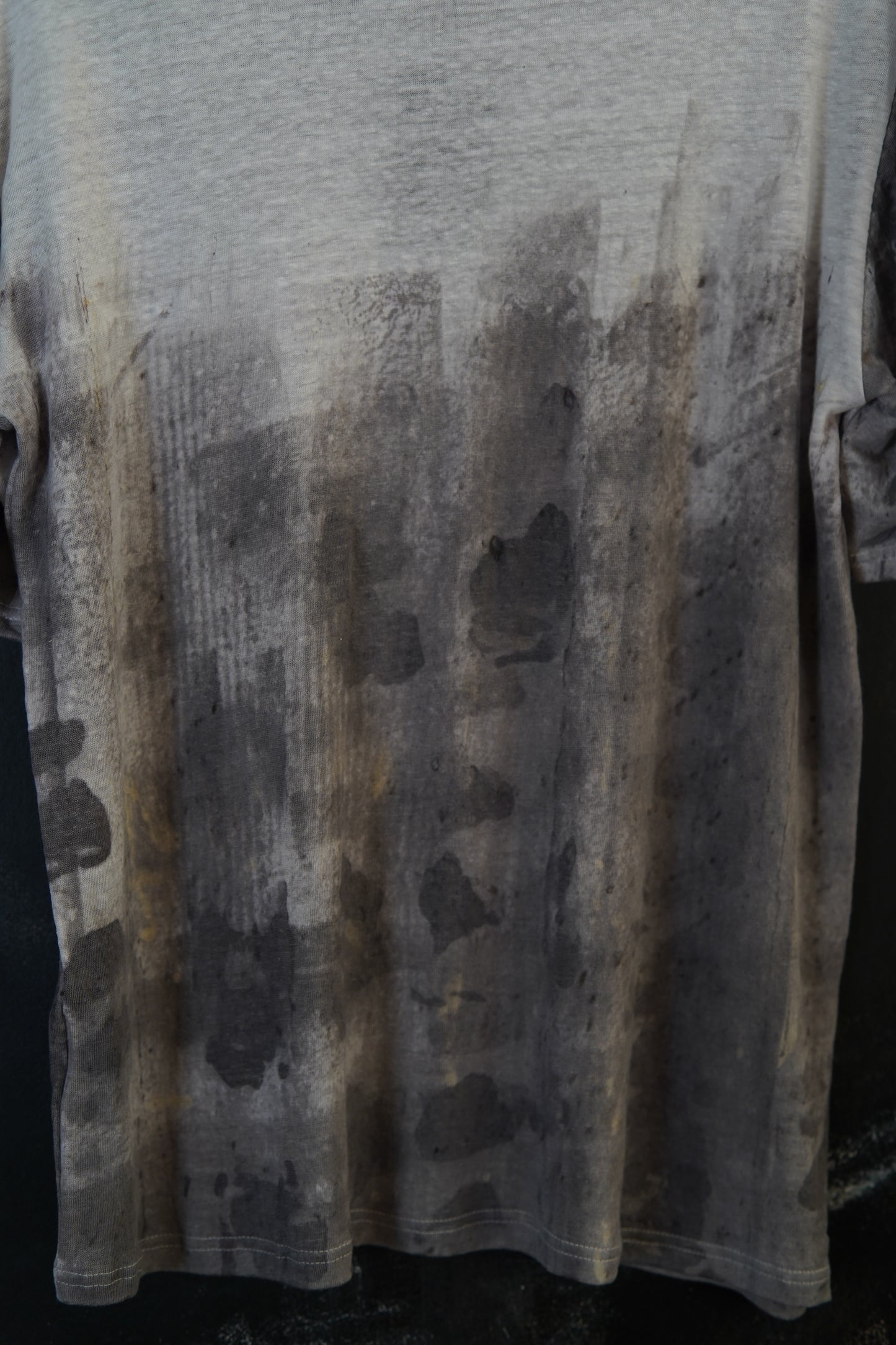 Naturally Dyed Linen T-shirt S #379