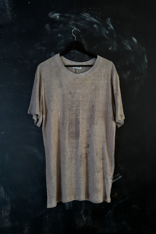 Naturally Dyed Linen T-shirt S #380