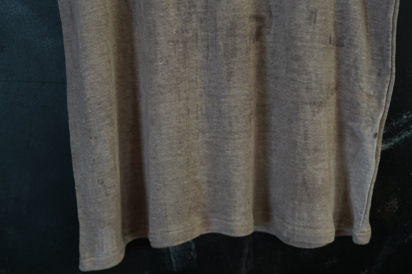 Naturally Dyed Linen T-shirt S #380