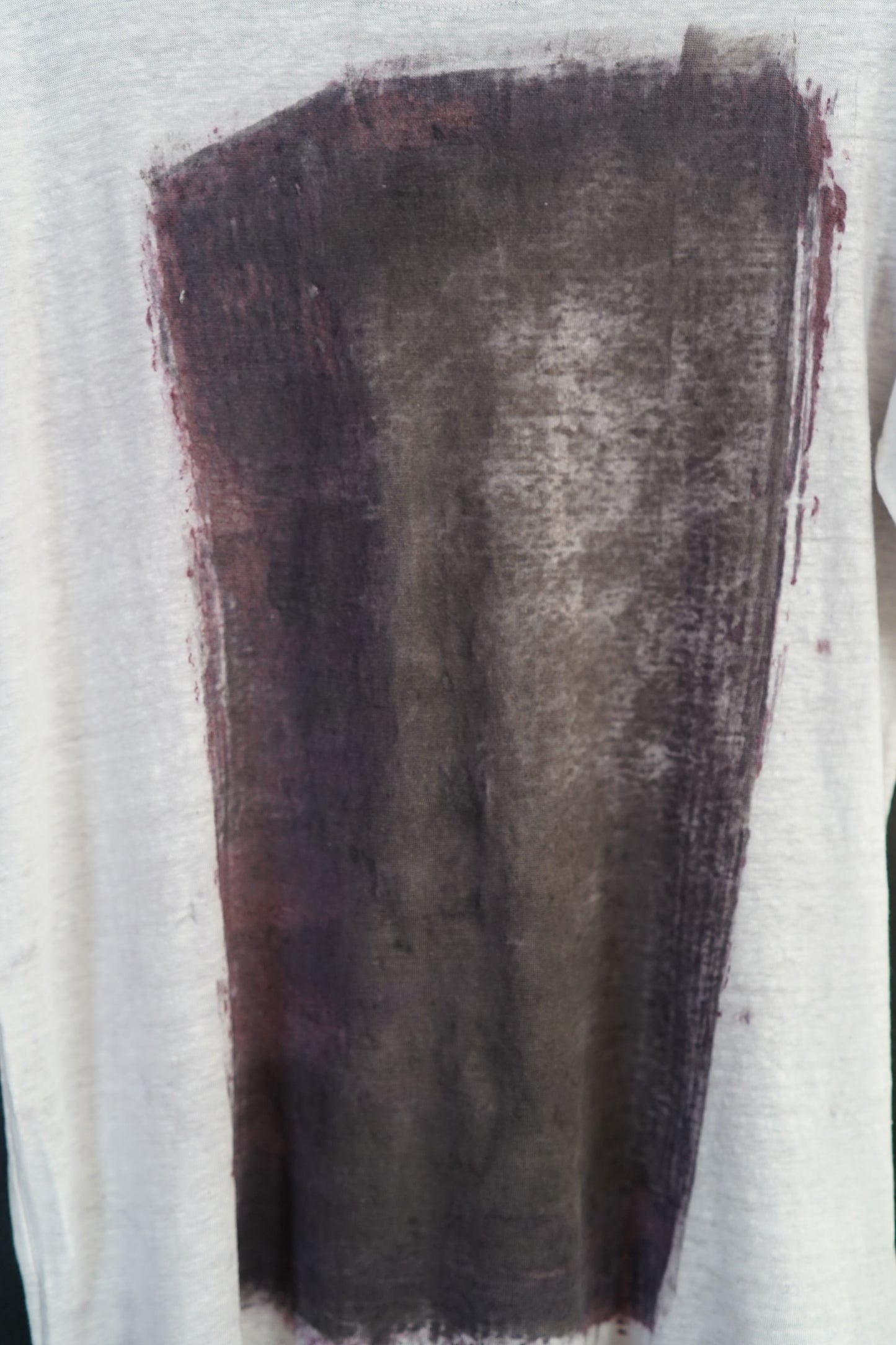 Naturally Dyed Linen T-shirt S #381